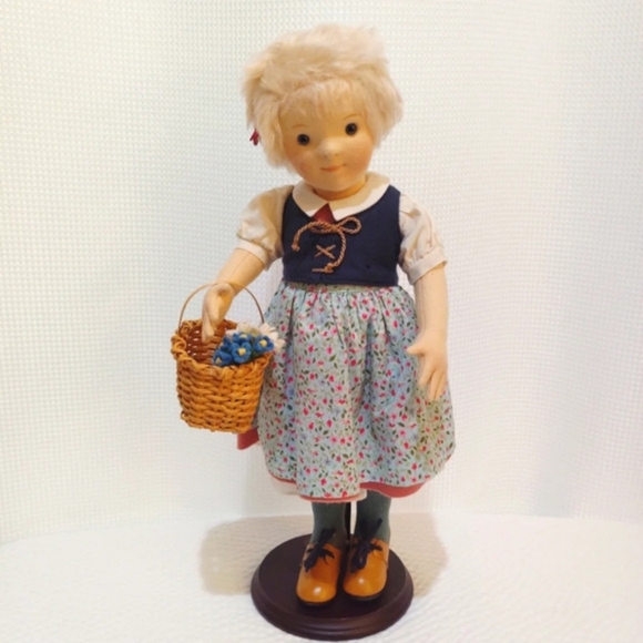 Vintage Steiff Kinder Sophie Doll R. John Wright Vermont Felt 17" 203/500 Rare - Picture 14 of 15